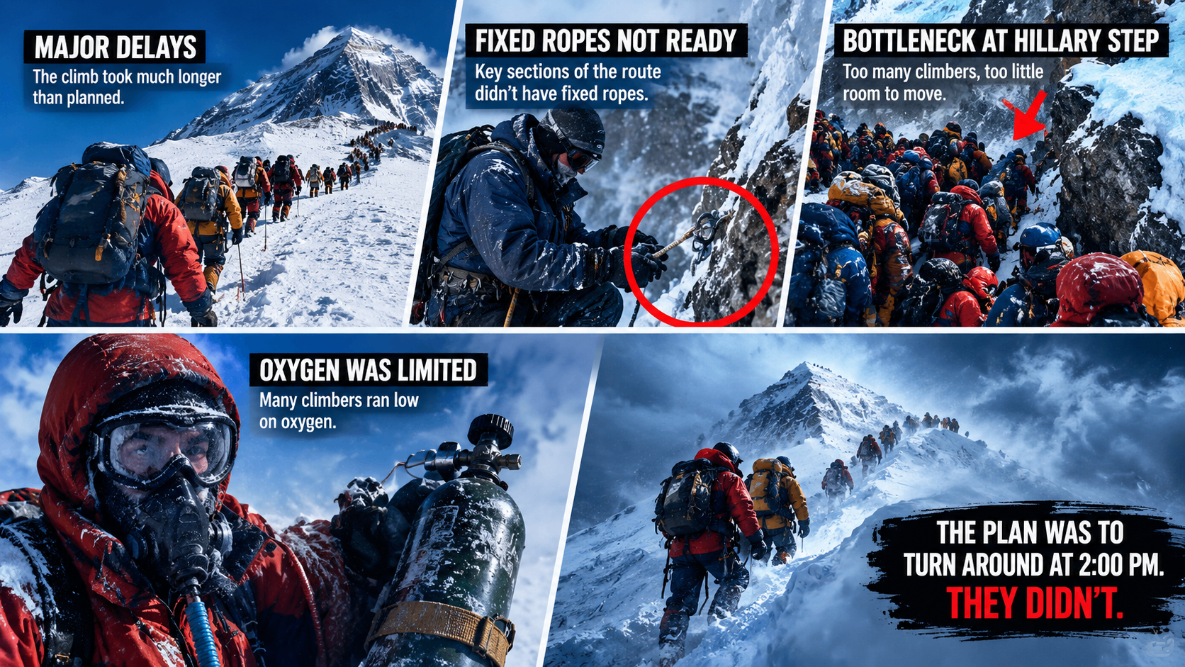 The issue at Mount Everest The issue at Mount Everest